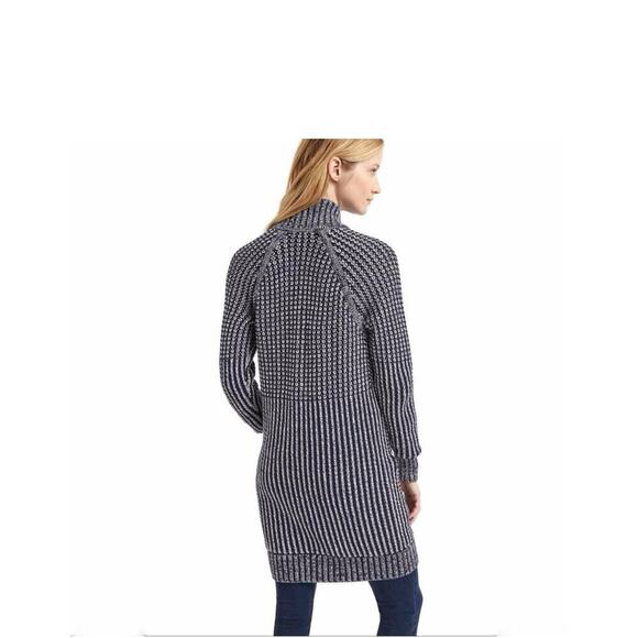 Gap Navy Blue Ribbed Knit Toggle Front Westerncore Women's Cardigan Medium - Picture 2 of 10